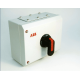 100amp 4P enclosed ABB switch disconnector H400mm W300mm D200mm